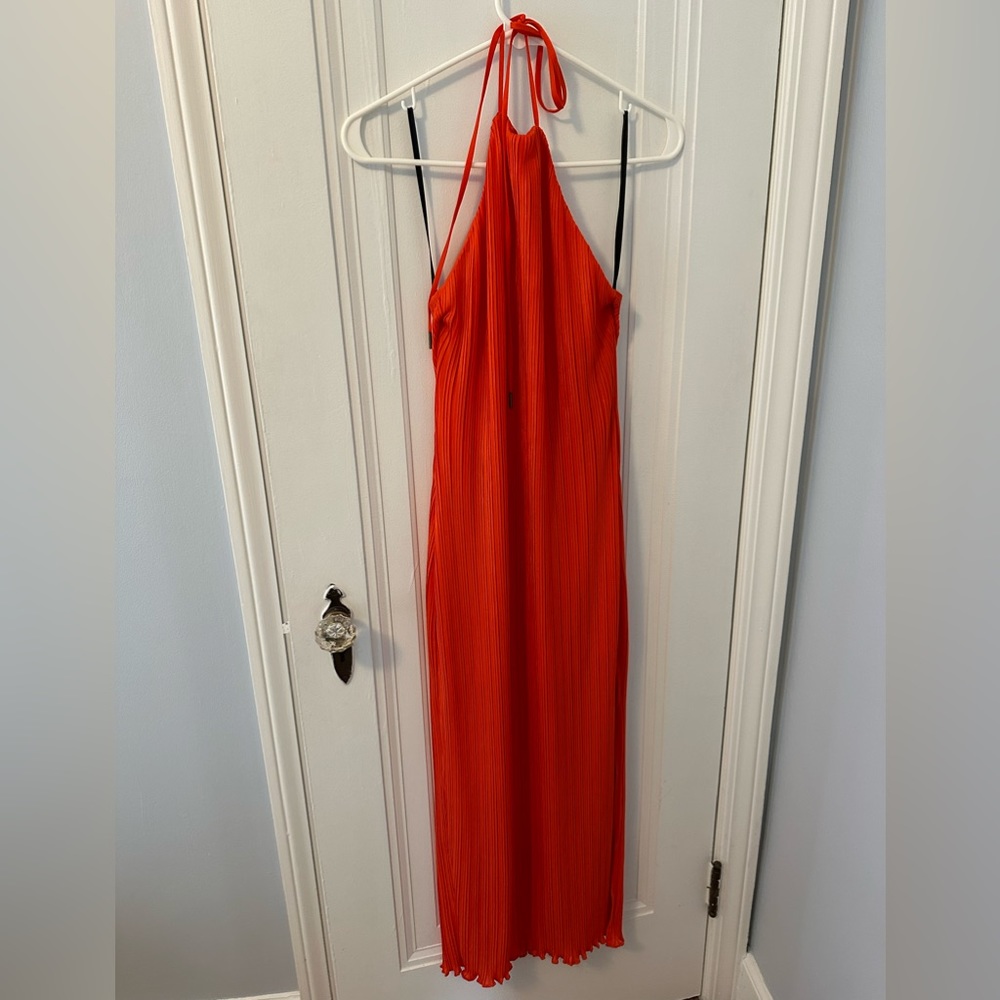 SOFIA RICHIE FREDERICK DRESS IN RED ORANGE size small